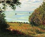 Gustave Caillebotte Wall Art - View of the Sea from Villerville